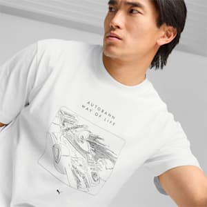 GRAPHICS "Autobahn" Men's Relaxed Fit Tee, PUMA White, extralarge-IND